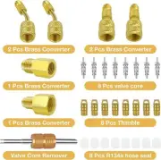 R410A Mini Split Adapter Kit Brass Converter for Air Conditioner HVAC Refrigerat