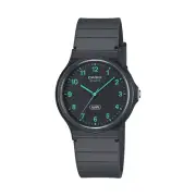 Casio Analogue Water Resistant Black Resin Band MQ24B-8B