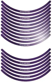 MFF RIM-10M-MV-11 Rim Stripe, Mirror Type, Mirror Violet, MDF Letters Included, 0.4 inch (10 mm) Wide, 11 inch