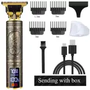 LCD Hair Clippers Professional Cordless Shaving Machine Trimmer Barber Beard