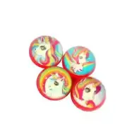 Unicorn Birthday Party Favours 12 Rubber Unicorn Bounce Balls