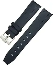 [KAVJU] 20mm Silicone Rubber Watchband For Omega Rolex Submariner GMT Seamaster Speedmaster Moon Watch Colorful Waterproof Strap