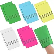 YUXIANLB 10Pcs Korean Exfoliating Mitt Italy Towel Asian Exfoliating Mitt Dual-Sided Exfoliating Glove Back and Body Exfoliating Washcloth for Dead Skin, Callus, Shower, Spa, Reusable(Multicolor)