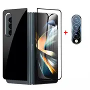 [3 in 1] Front Screen Protector + Back Protector + Camera Lens for Samsung Galaxy Z Fold 3, Premium HD Tempered Glass 9H Screen Protector Film- Z Fold3