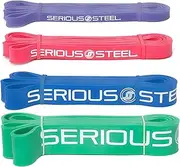 'Serious Steel 41'' Assisted Pull-up Band, Heavy Duty Resistance Band Sets, Stretching, Powerlifting, Resistance Training and Pull Up Assistance Bands'
