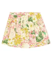 [The Animals Observatory] The Animals Observatory Turkey floral pleated cotton skirt Y 8 multicoloured