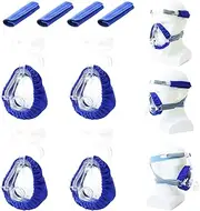 CPAP Mask Liners CPAP Strap Covers Kit, 8 Pack Soft Reusable Washable CPAP Supplies for Most Full Face Masks, Compatible with Airfit F20 F10 & Airtouch F20 F10 Mask, CPAP Mask Accessories