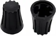 5pcs 12×14.5MM Plastic Black Cap Potentiometer Encoder Switch Knob Volume Panel Adjusting Cap D Half Shaft 6MM
