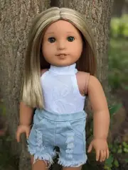 Brooke Custom American Girl Doll OOAK Blonde Hair Hazel Eyes Kanani Freckles