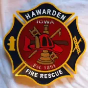 Fire Department Hawarden Iowa 3D routed custom plaque sign Custom
