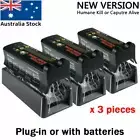 3x Electronic Mouse Trap Victor Control Rat Killer Pest Electric Rodent Zapper
