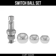 CURT Switch Ball Set, Chrome Steel, 1-7/8, 2, 2-5/16 Balls, Up to 8K lbs, 42225