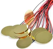 15pcs Piezo Pickup 20mm Piezo Amplifiers Discs Piezo Disc Transducer Contact Microphone Trigger Sound Sensor with 10-inch Leads for Acoustic Guitar Drum