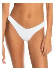[Roxy] Love Cheeky Bikini Bottoms in White