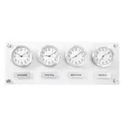 *STANDARD* Modern Wall Clock - Timezone Wall Clock - Silent Non Ticking Clock...