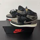 Air Jordan 1 High 'Palomino Mocha Brown' Black Sneakers Size5.5Y BNIB FD1437-020