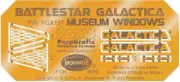 1/4105 Battlestar Galactica: BS75 Spaceship Museum Windows & Name Plates Photo-E