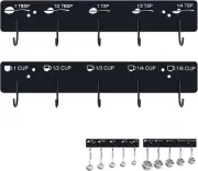 Premium Measuring Cups and Spoons Hanging Rack, Measuring Cup Organizer Rack Sui