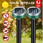 10x Solar Snake Repeller Solar Ultrasonic Pest Mole Rodent Possum Repellent OZ
