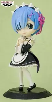 Re:Zero Q Posket Maid Rem Figure Original Color Version A (Black) Banpresto