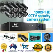UL-Tech CCTV Home System Security Camera 8 Channel DVR 1080P HDMI Outdoor Indoor