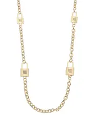 Juvell 18K Plated Padlock Link Necklace
