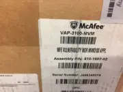 VAP-3100-MVM NEW / UNUSED McAfee MVM3100 Vulnerability Firewall Manager Applianc