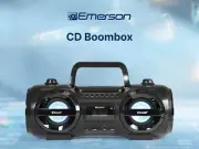 Emerson EPB-3005 Retro Portable CD Boombox with AM/FM Radio, Black