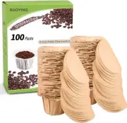 K cup Coffee Paper Filters with Lid Disposable for Keurig Reusable K Cup Filter