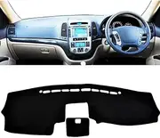 Dashboard Cover Dash Mat,for Hyundai Santa Fe 2007-2009 2010 2011 2012,Anti-Scratch Dash Cover Dashboard Cover Mat Sun Shade Protect Carpet