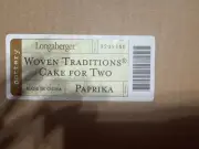 Longaberger Woven Traditions Cake For 2 Paprika