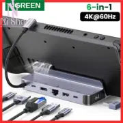 UGREEN Steam Deck Dock Docking Station USB C 3.0 4K@60Hz HDMI & Gigabit Ethernet