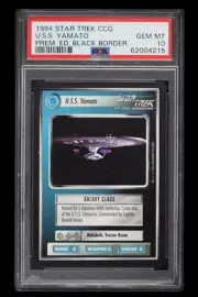 1994 Star Trek, U.S.S. Yamato Prem Ed Black Border PSA-10 + 10 Sealed 1996 Pks