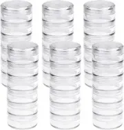Fengek 6 Sets 6 Layer Stackable Plastic Containers, 10G/10ML Clear