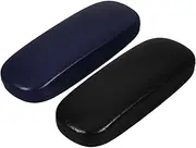 [LIFKOME] 2pcs Sunglasses Organizer: Hard Eyeglass Case for Optical Frames Glasses Protective Box with Soft Anti-scratch Interior