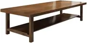 Desk Organizers Double-Layer Solid Wood Long Study Desk, Living Room, Large Work Table, Tea Table, Negotiation Table, Home Study Table, Office Desk, Writing Table Standing Desk(160 * 70 * 75cm)