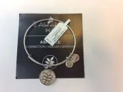 Alex and Ani ASH Tree Charm Bangle Bracelet NWT RETIRED Russian Silver