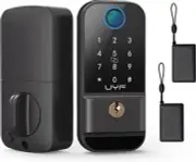 Front Door Lock Set Fingerprint WiFi Keyless Entry Digital Keypad Smart Deadbolt