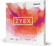 D'Addario Zyex Bass String Set, 3/4 Scale, Light Tension