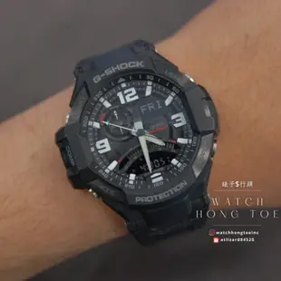 []錶子$行頭[] G-SHOCK 指針羅盤運動飛行腕錶-塑鋼/黑 ( GA-1000FC-1A )