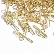 100 pcs Curtain Header,Metal Curtain Hooks Tape Drapery Hooks Metal Curtain Hooks for Window, Door and Shower (Gold)