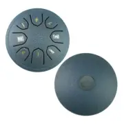 Steel Tongue Drum 4 Inch 8 Notes C Percussion Instrument Portable Balmy Y0M9
