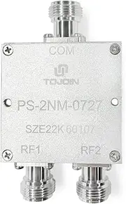 TOJOIN Passive Power Splitter 2way N Type Connectors Coaxial Cable Splitter 0.7-2.7GHZ RF/Microwave Measurements Accessories Splitter Antenna System Corrosion Resistant for Professional (PS-2NM-0727)