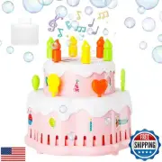 KULARIWORLD Bubble Machine, Automatic Birthday Cake Bubble Maker Blower with