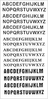 S.A.V.I 3D Temporary Tattoo Black Bold English Alphabet Name Design Size 19x9CM - 1PC, Black, 10 g