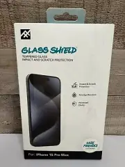 iFrogz Apple iPhone 15 Pro Max Tempered Glass Shield Screen Protector