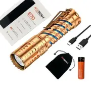 Acebeam E70 Copper LED Flashlight 4600 Lumen 5000K Warm White w/ 21700 Battery