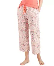 allbrand365 designer Womens Knit Cropped Pajama Pants,1-Piece,Patchwork,X-Small