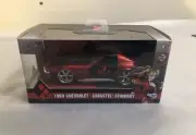 Jada Toys Hollywood Rides 1969 Red Chevrolet Corvette Stingray DC