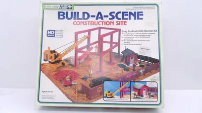Life Like Build A Scene HO Construction Site Train Structure Building Kit 1375